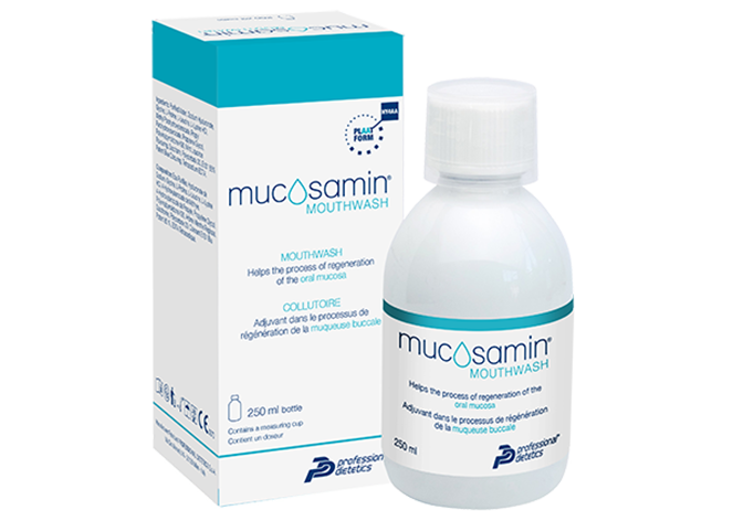 Mucosamin Mouthwash Package